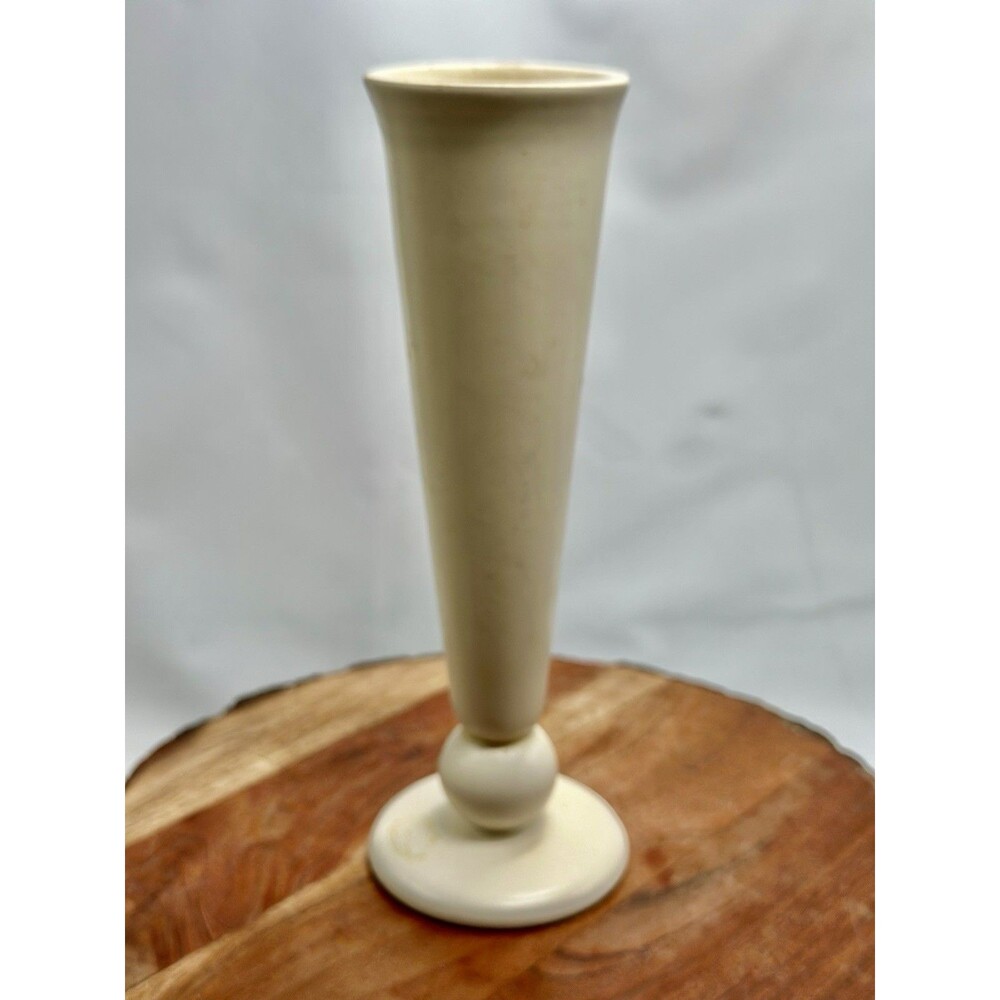 MCM Haeger Pottery Tall Beige Vase Mid Century